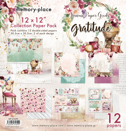 Memory Place Collection Pack 12"X12"-Gratitude - 5A0032TH-1H4J5 - 4582248616909