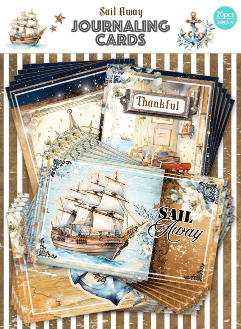 Memory Place Journal Card Pack 20/Pkg-Sail Away - 5A0032SJ-1H4HY - 4582248616671