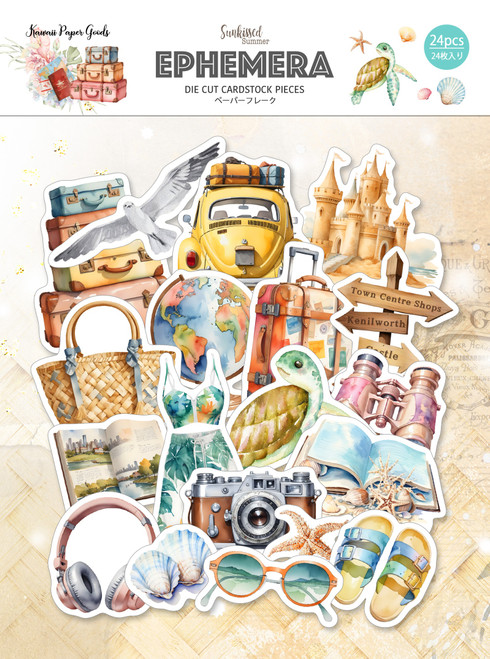 Memory Place Ephemera Cardstock Die-Cuts-Sunkissed Summer - 5A0032T4-1H4JL - 4582248616510