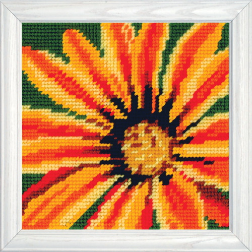 Design Works Needlepoint Kit 5"X5"-Daisy - 5A0032QJ-1H4FW