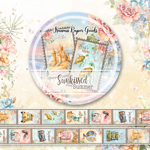Memory Place Washi tape 15mmx5m-Sunkissed Summer 5A0032SD-1H4JM - 4582248616534