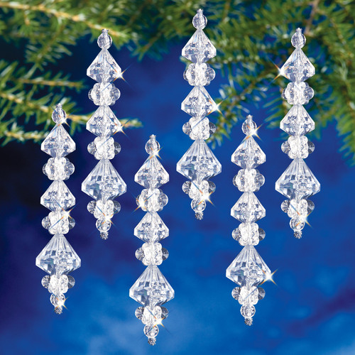 The Beadery Christmas Ornament Kit 6/Pkg-Diamond Drops Ornament - 5A00338F-1H4ZQ - 045155908337