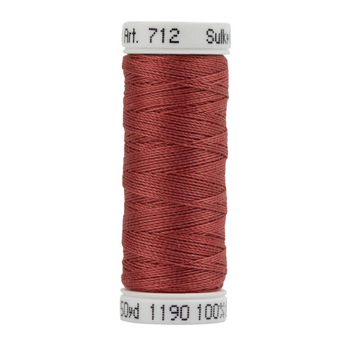 6 Pack - Sulky Cotton Petites Thread 12wt 50yd-Medium Burgundy - 5A003385-1H4TT - 727072001079