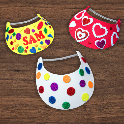 3 Pack - CousinDIY Foam Visor 6/Pkg-Assorted - 5A002LT4-1GNHG