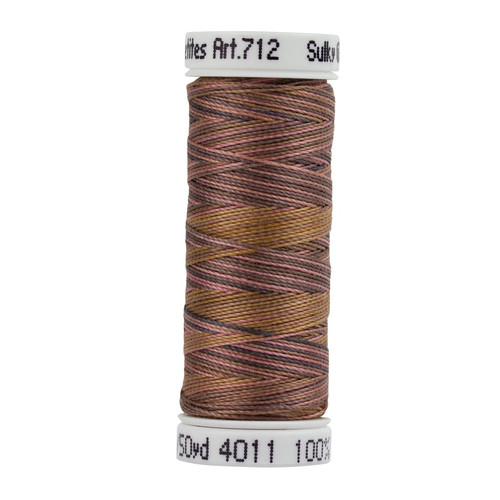 6 Pack - Sulky Cotton Petites Blendables Thread 12wt 50yd-Milk Chocolate - 5A00336B-1H4R6 - 727072001406