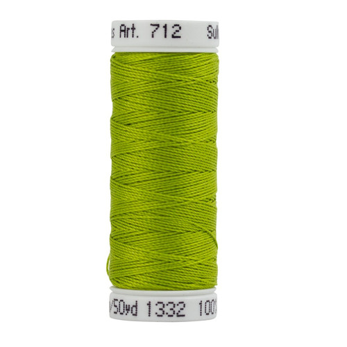 Sulky Cotton Petites Thread 12wt 50yd-Deep Chartreuse - 5A003385-1H4VT - 727072001345