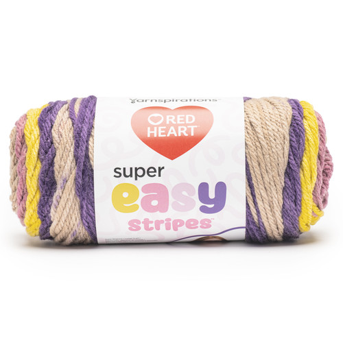 3 Pack - Red Heart Super Easy Stripes Yarn-Iris Blooms - 5A002X8P-1GY6K - 073650101571