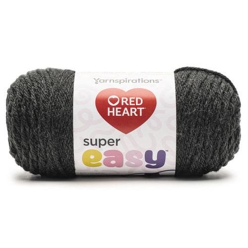3 Pack - Red Heart Super Easy Yarn-Gray Heather - 5A002X8N-1GY6S - 073650101502
