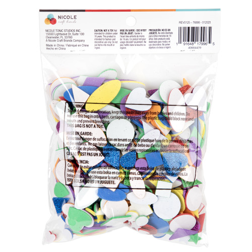 3 Pack - CousinDIY Foam Sticker Pieces Variety Pack 500/Pkg-Assorted - 5A002LTB-1GNHH 3 Pack - CousinDIY Foam Sticker Pieces Variety Pack 500/Pkg-Assorted - 5A002LTB-1GNHH