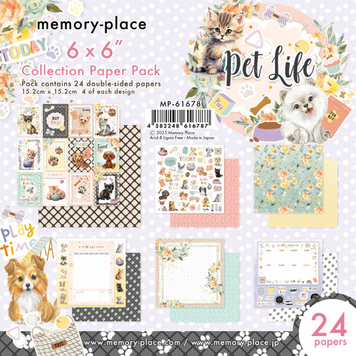 3 Pack - Memory Place Collection Pack 6"X6"-Pet Life - 5A0032SR-1H4J7 - 4582248616787