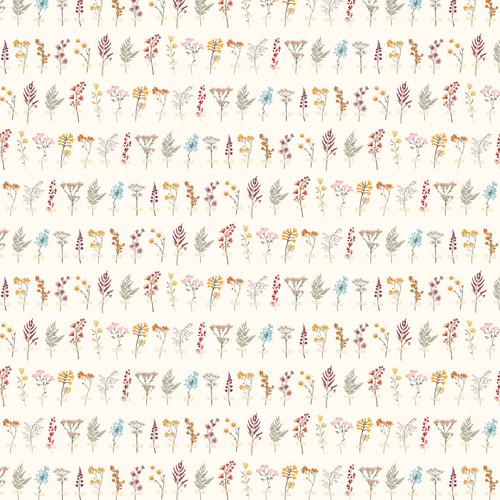 25 Pack - Pressed Floral Double-Sided Cardstock 12"x12"-Taped Flowers - 5A0033YC-1H5NW