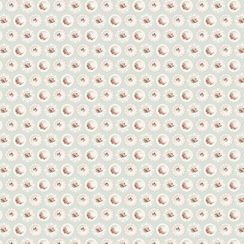 25 Pack - Feels Like Home Double-Sided Cardstock 12"X12"-Fine China Plates - 5A0033XR-1H5N8