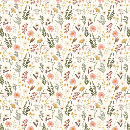 25 Pack - Pressed Floral Double-Sided Cardstock 12"x12"-Be Bold Stems - 5A0033YC-1H5MB