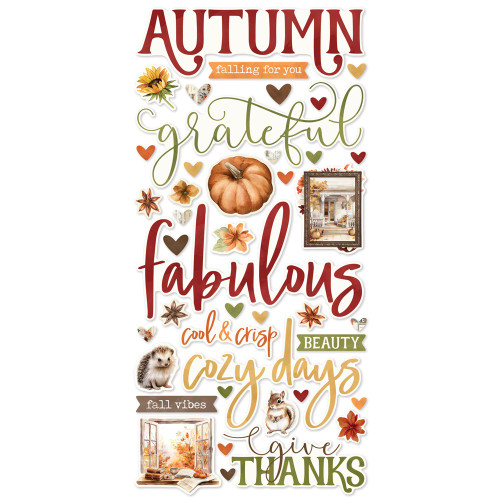 3 Pack - Simple Stories Foam Stickers-Simple Vintage Autumn Breeze - 5A0032CL-1H3YK