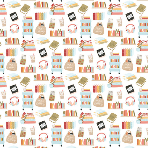 25 Pack - Bookish Double-Sided Cardstock 12"X12"-Reading Era - 5A003415-1H5PY