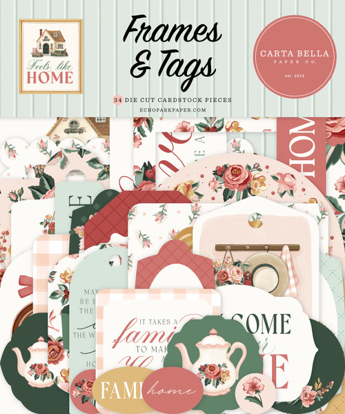 3 Pack - Carta Bella Cardstock Ephemera-Frames & Tags, Feels Like Home - 5A0033XX-1H5MS - 810192594559 3 Pack - Carta Bella Cardstock Ephemera-Frames & Tags, Feels Like Home - 5A0033XX-1H5MS - 810192594559