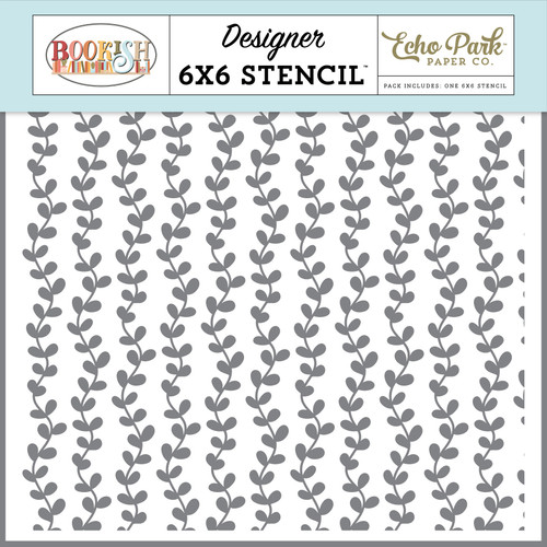 3 Pack - Bookish Stencil 6"X6"-Plot Twist Vines - 5A0033Z5-1H5RF - 810192594016