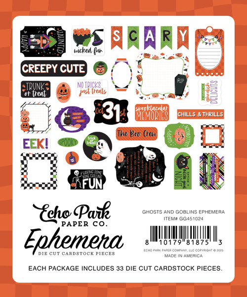 3 Pack - Echo Park Ephemera-Icons, Ghosts And Goblins - 5A00339W-1H53G 3 Pack - Echo Park Ephemera-Icons, Ghosts And Goblins - 5A00339W-1H53G