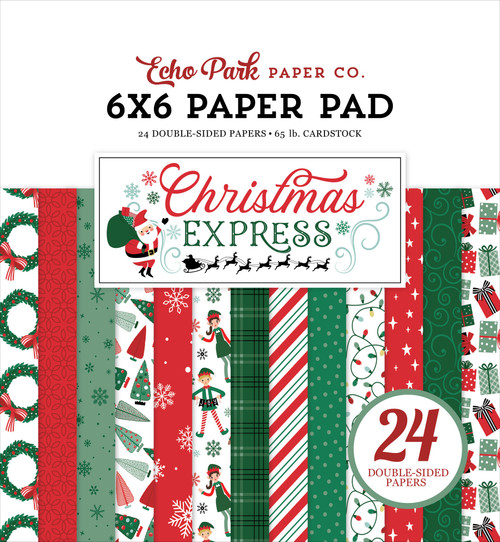 3 Pack - Echo Park Double-Sided Paper Pad 6"X6"-Christmas Express - 5A00339Z-1H52B - 810192592340