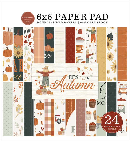 3 Pack - Carta Bella Double-Sided Paper Pad 6"X6"-It's Autumn - 5A0033GC-1H556 - 810192595211