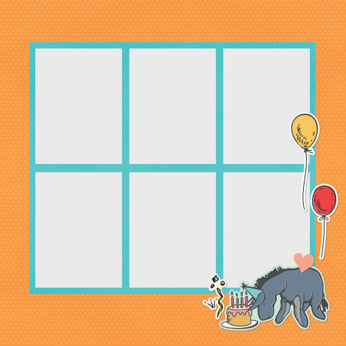 3 Pack - Simple Stories Simple Pages Page Pieces-Say Cheese Classic Pooh Birthday - 5A003295-1H3YT