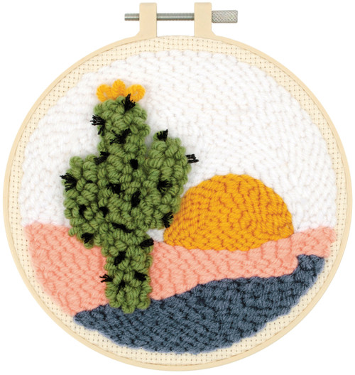 3 Pack - Fabric Editions Needle Creations Punch Needle Kit 6"-Desert - 5A0033JH-1H57P