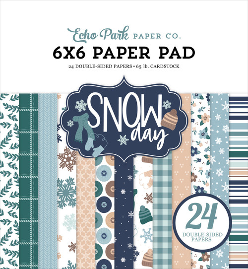 3 Pack - Echo Park Double-Sided Paper Pad 6"X6"-Snow Day - 5A0033VQ-1H5JF - 810192592913 3 Pack - Echo Park Double-Sided Paper Pad 6"X6"-Snow Day - 5A0033VQ-1H5JF - 810192592913