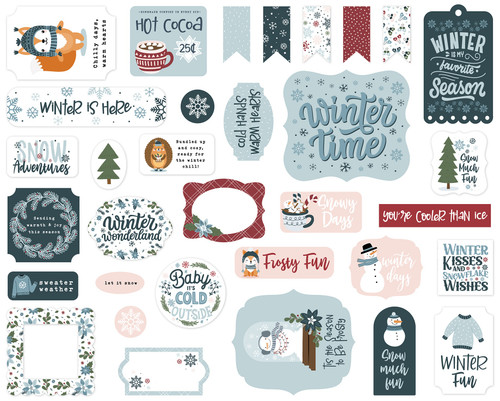 3 Pack - Echo Park Ephemera-Icons, Winter Fun - 5A0033VD-1H5KV