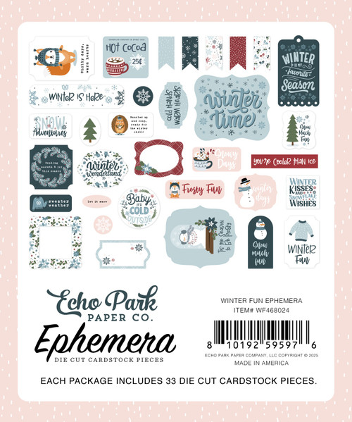 3 Pack - Echo Park Ephemera-Icons, Winter Fun - 5A0033VD-1H5KV 3 Pack - Echo Park Ephemera-Icons, Winter Fun - 5A0033VD-1H5KV