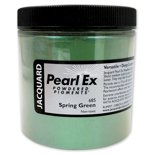 Jaquard Pearl Ex Powdered Pigments 4oz-#685 Spring Green - 5A002HFX-1H5WT - 743772030591