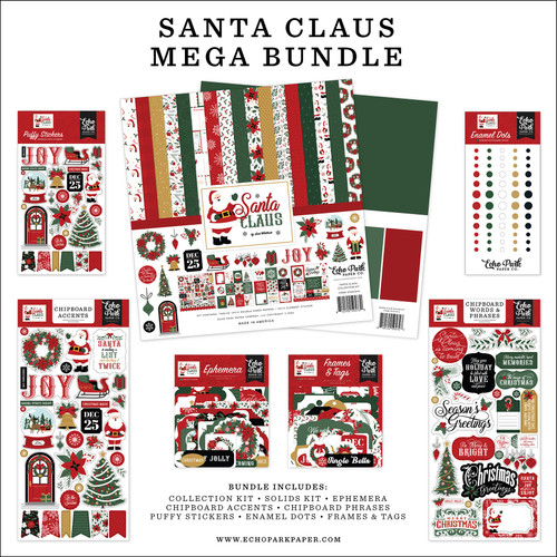 Echo Park Mega Bundle-Santa Claus - 5A0033NY-1H5FP - 810192591367