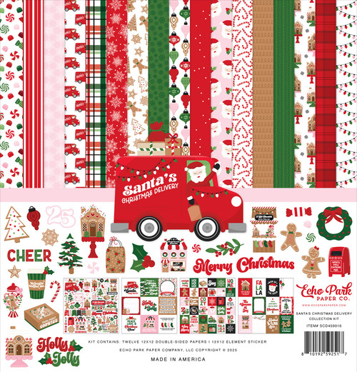 Echo Park Collection Kit 12"X12"-Santa's Christmas Delivery - 5A0033P8-1H5G6 - 810192592517