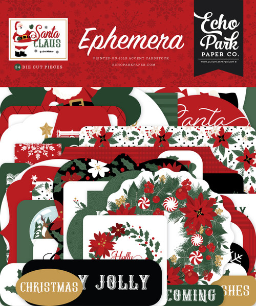 Echo Park Ephemera-Icons, Santa Claus - 5A0033P3-1H5G4 - 810192595778
