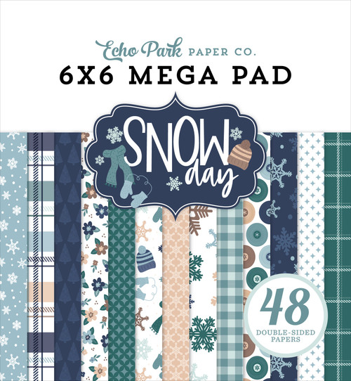 Echo Park Double-Sided Cardmakers Mega Pad 6"X6"-Snow Day - 5A0033TL-1H5H0 - 810192592920