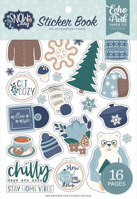 Echo Park Sticker Book-Snow Day - 5A0033TG-1H5J8 - 810192590193