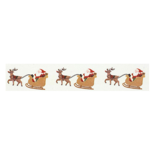Christmas Village Washi Tape-Santa's Sleigh And Reindeer - 5A0033KY-1H583