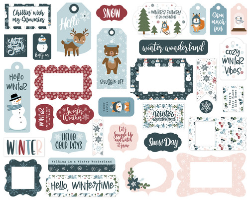 Echo Park Ephemera-Frames & Tags, Winter Fun - 5A0033R9-1H5HF