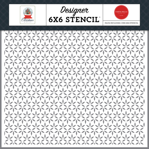 Christmas In The City Stencil 6"X6"-Close Knit Stars - 5A0033L8-1H5B1 - 810192596720