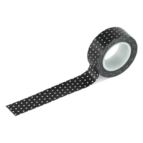 Echo Park Essentials Washi Tape-Black Dot - 5A0033MS-1H5CN - 810179819668