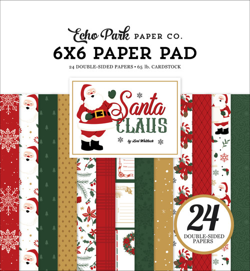 Echo Park Double-Sided Paper Pad 6"X6"-Santa Claus - 5A0033MY-1H5BJ - 810192595754