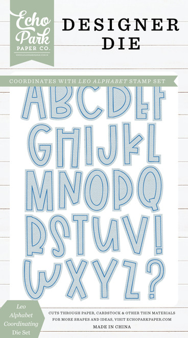 Echo Park Designer Small Die set-Leo Alphabet - 5A0033P0-1H5CQ - 810192591480