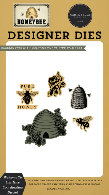 Honey Bee Small Die Set-Welcome To Our Hive - 5A0033HB-1H56Y - 810192590278