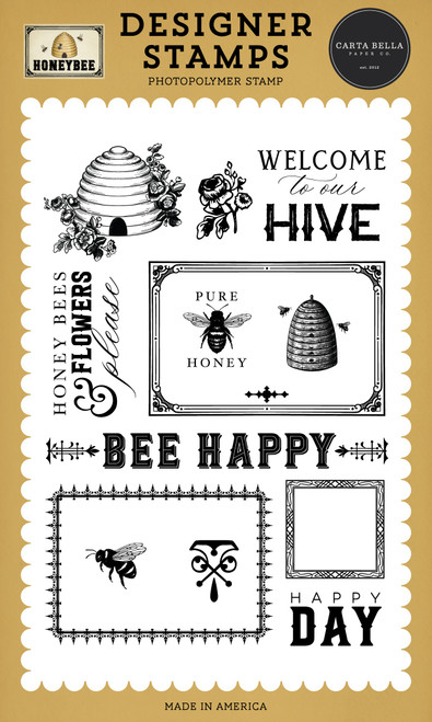 Honey Bee Stamp Set-Welcome To Our Hive - 5A0033HT-1H576 - 810192590421