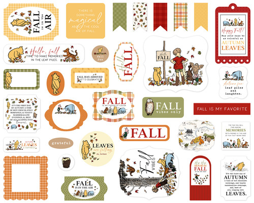 Echo Park Ephemera-Icons, Winnie The Pooh Autumn - 5A0033CF-1H53W