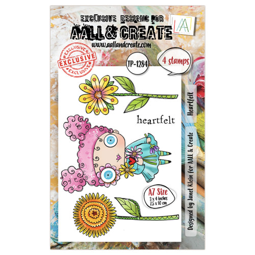 AALL And Create A7 Photopolymer Clear Stamp Set-Heartfelt - 5A0032R0-1H4G6 - 5060979169950