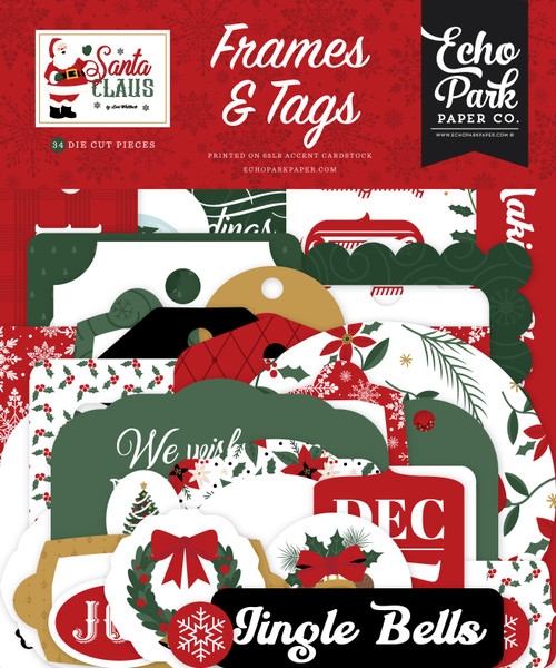 Echo Park Ephemera-Frames & Tags, Santa Claus - 5A0033NV-1H5D1 - 810192595785