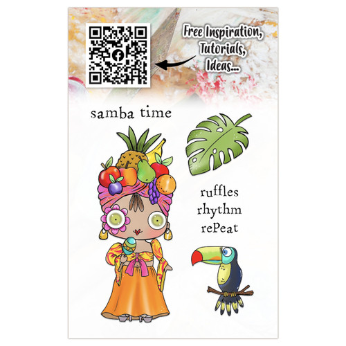 AALL And Create A7 Photopolymer Clear Stamp Set-Samba Time - 5A0032QT-1H4G8