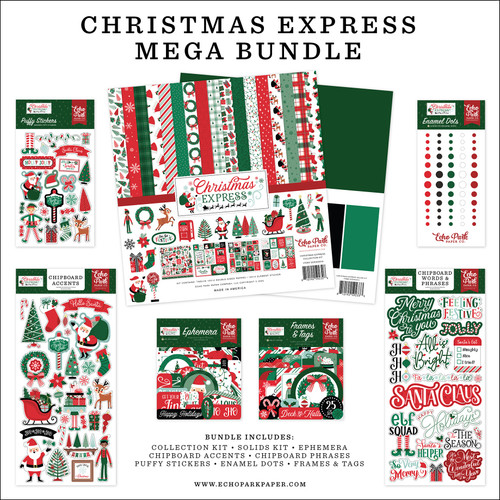 Echo Park Mega Bundle-Christmas Express - 5A0033DG-1H516 - 810192590612
