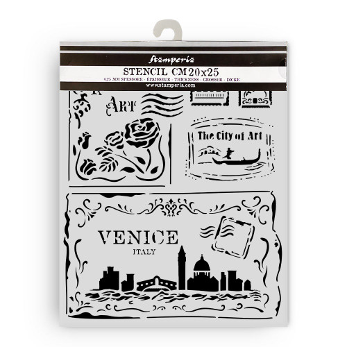 Stamperia Stencil Assortment-Venice City of Art - 5A0031RL-1H3C4 Stamperia Stencil Assortment-Venice City of Art - 5A0031RL-1H3C4
