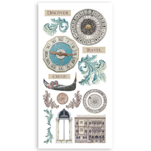 Stamperia Double-Sided Paper Cut-Outs 4/Pkg-Venice City of Art - 5A0031S6-1H3C8 Stamperia Double-Sided Paper Cut-Outs 4/Pkg-Venice City of Art - 5A0031S6-1H3C8